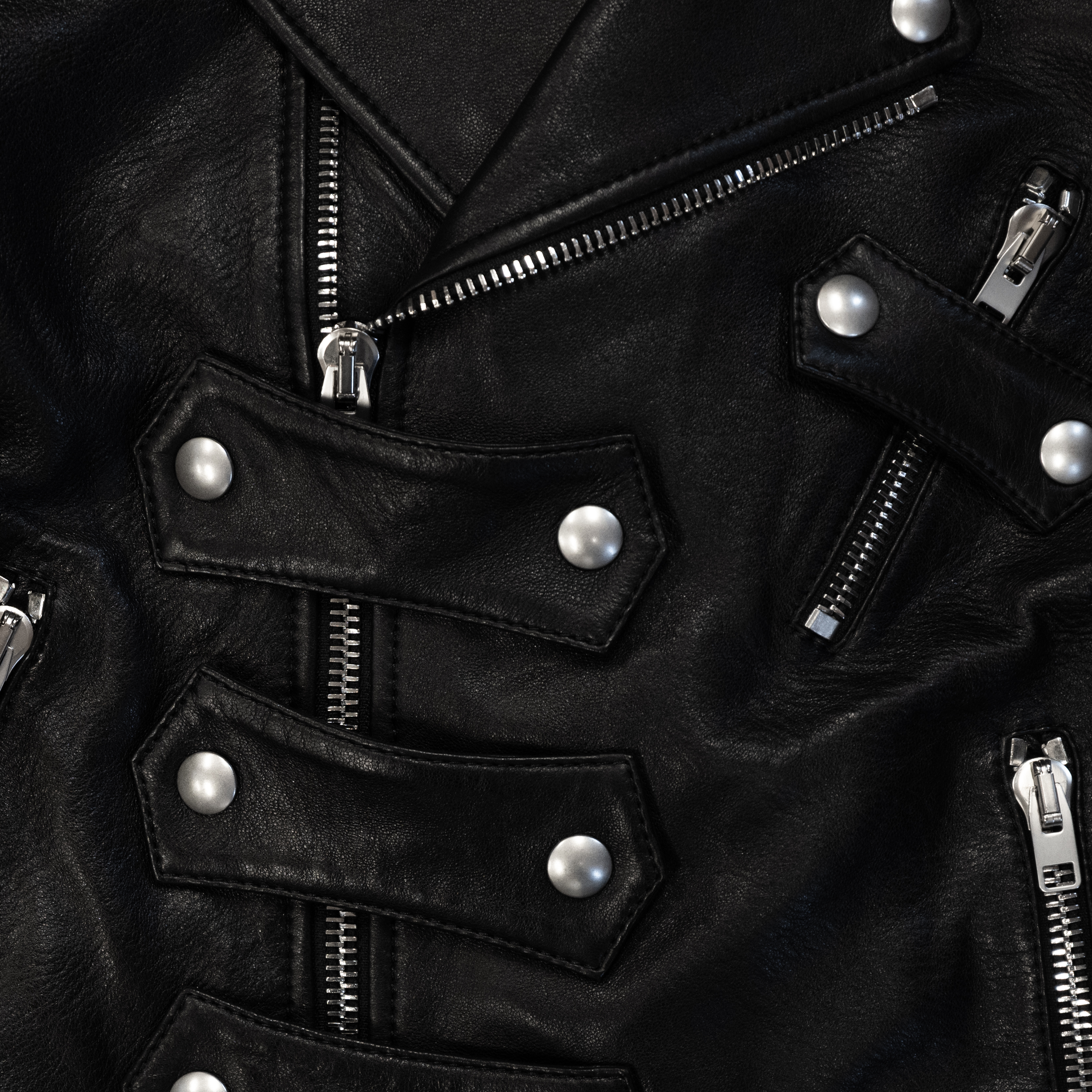 NAPOLEON BIKER JACKET IN SOFT ENGLISH SHEEPSKIN LEATHER