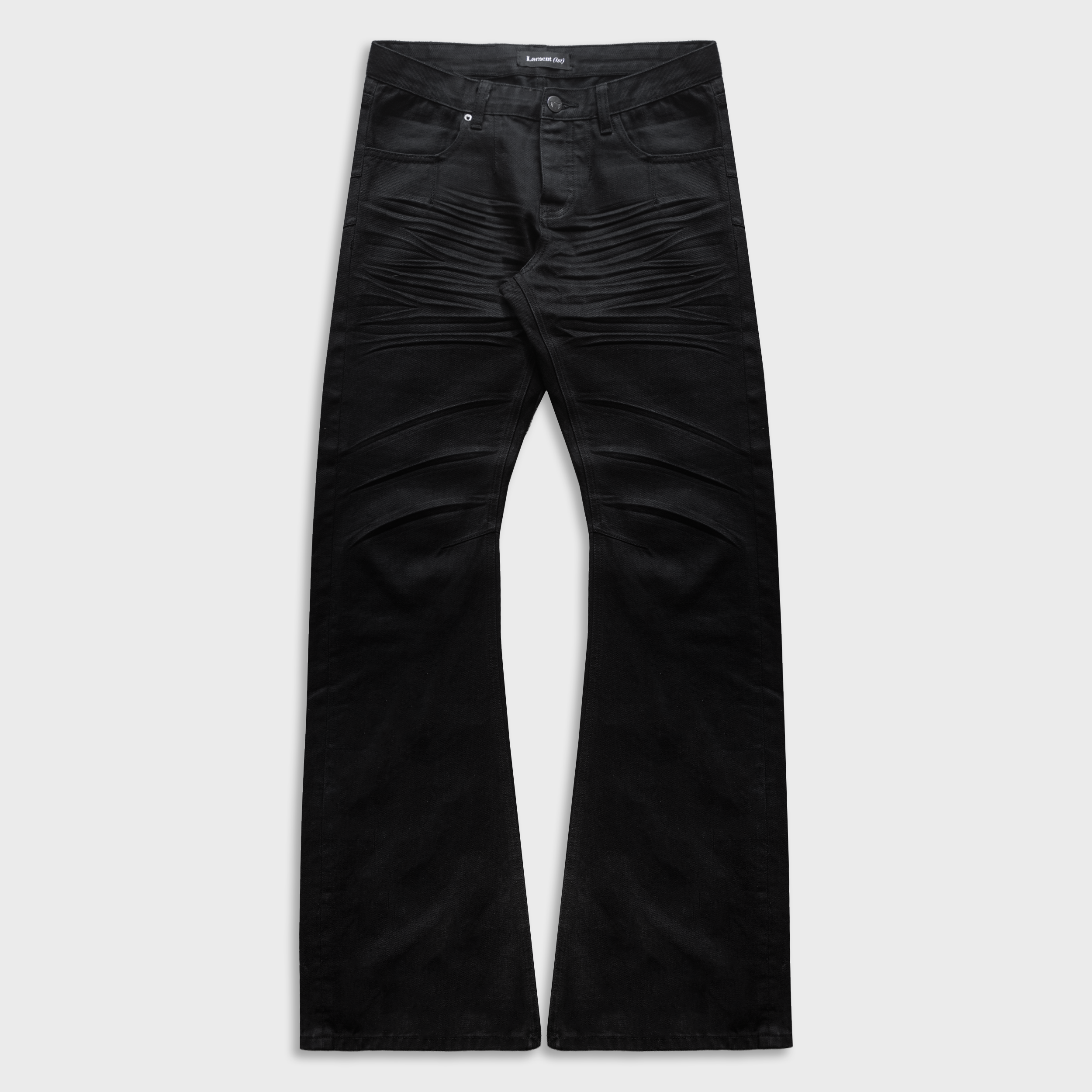 BACKSTAGE JEANS IN SOFT NOIR DENIM | LAMENTIST