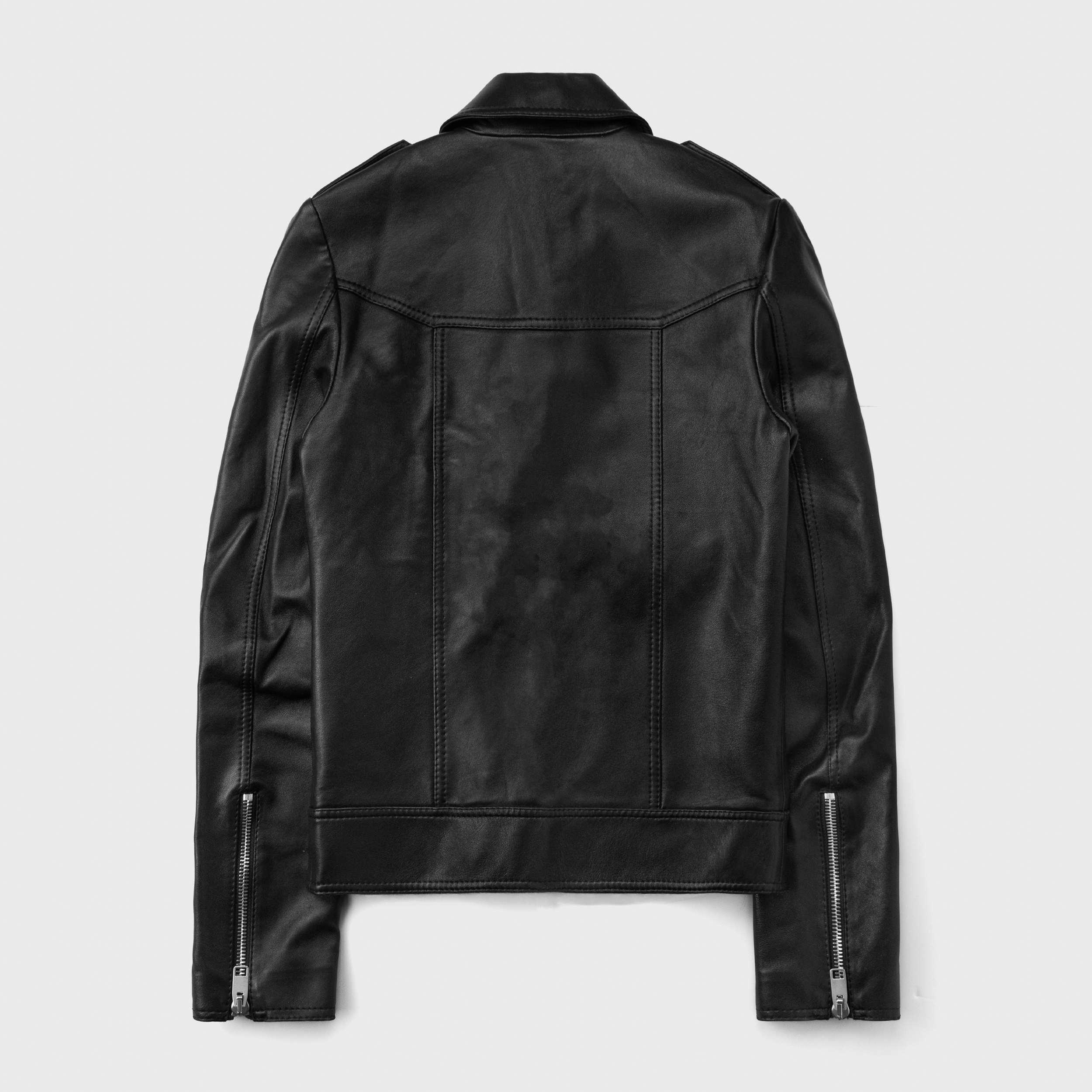 PANELLED JACKET IN LAMBSKIN LEATHER