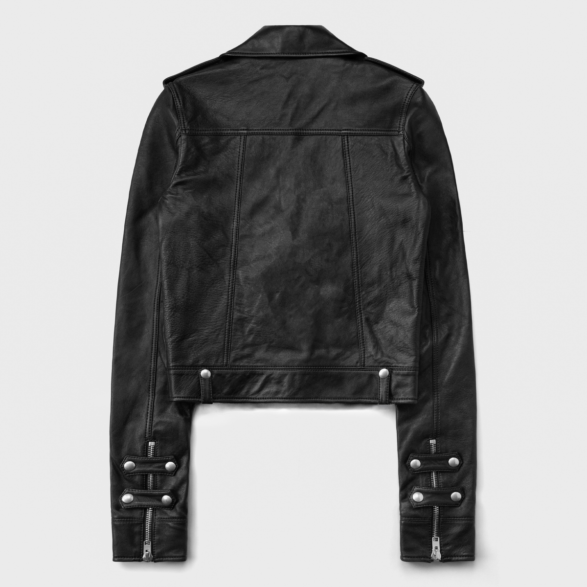 NAPOLEON BIKER JACKET IN SOFT ENGLISH SHEEPSKIN LEATHER
