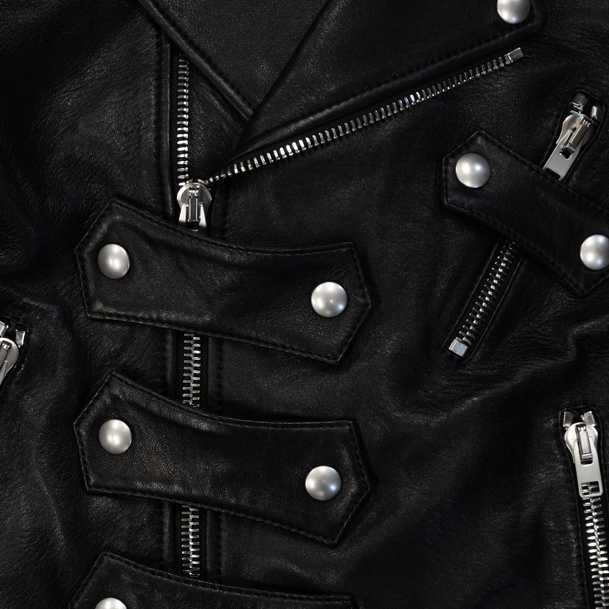 NAPOLEON BIKER JACKET IN SOFT ENGLISH SHEEPSKIN LEATHER