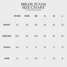 BIKER JEANS IN WAXED NOIR DENIM