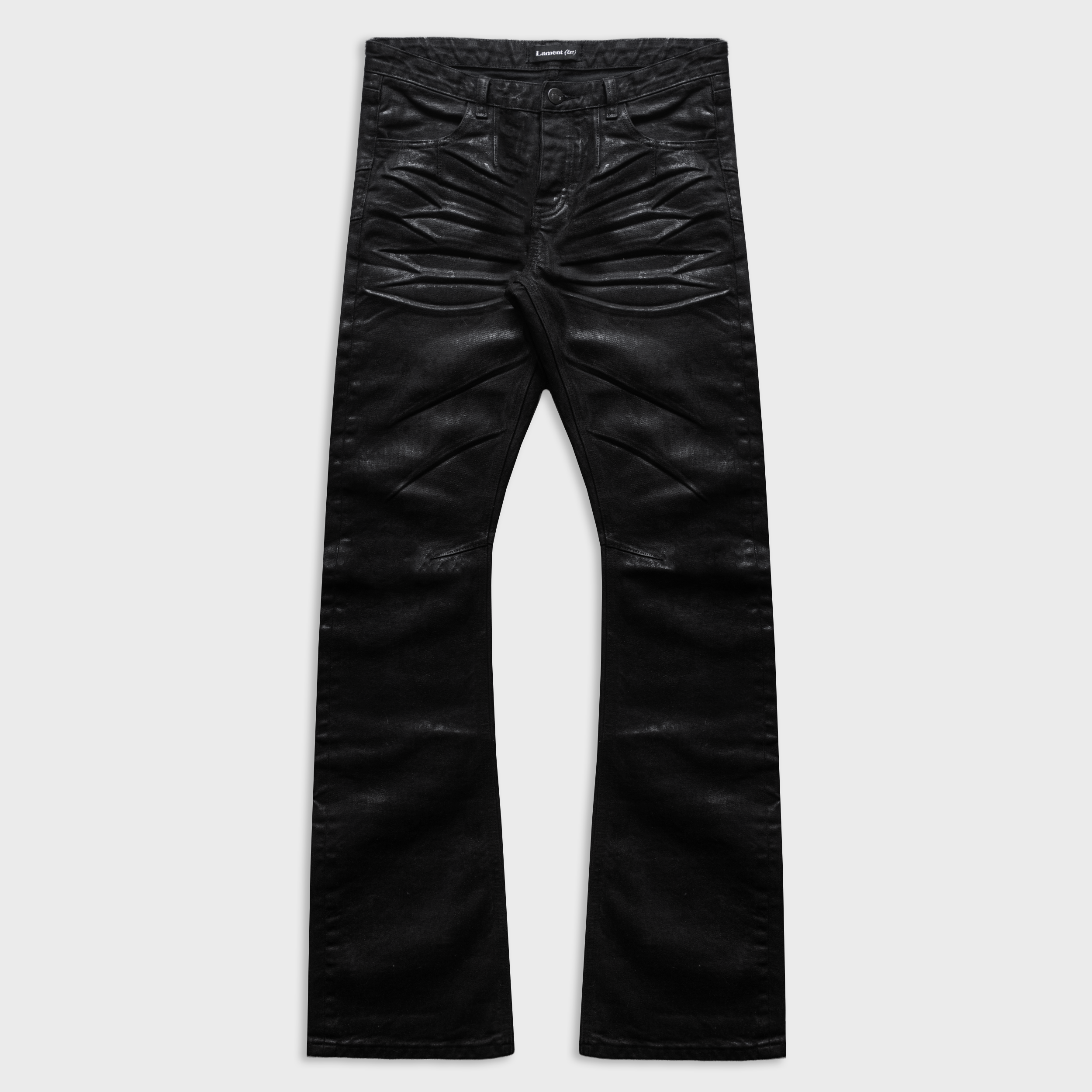 BACKSTAGE JEANS IN WAXED NOIR DENIM