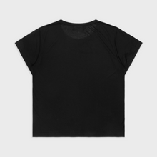 'THE BIRDS' GRAPHIC PRINT T-SHIRT IN SOFT BLACK COTTON