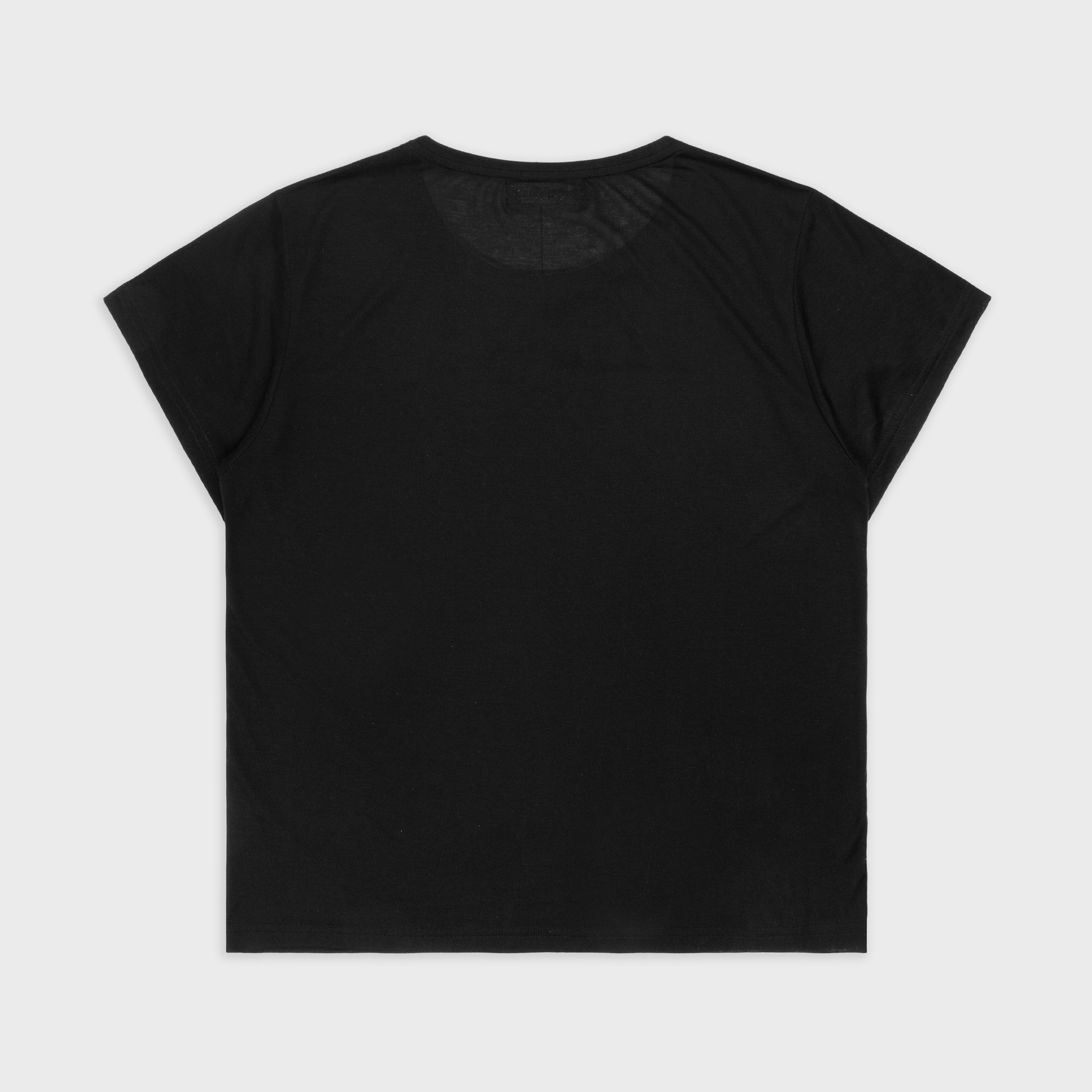 'THE BIRDS' GRAPHIC PRINT T-SHIRT IN SOFT BLACK COTTON