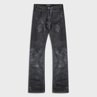 BOOTCUT JEANS IN NOIR WAXED SELVEDGE JAPANESE DENIM
