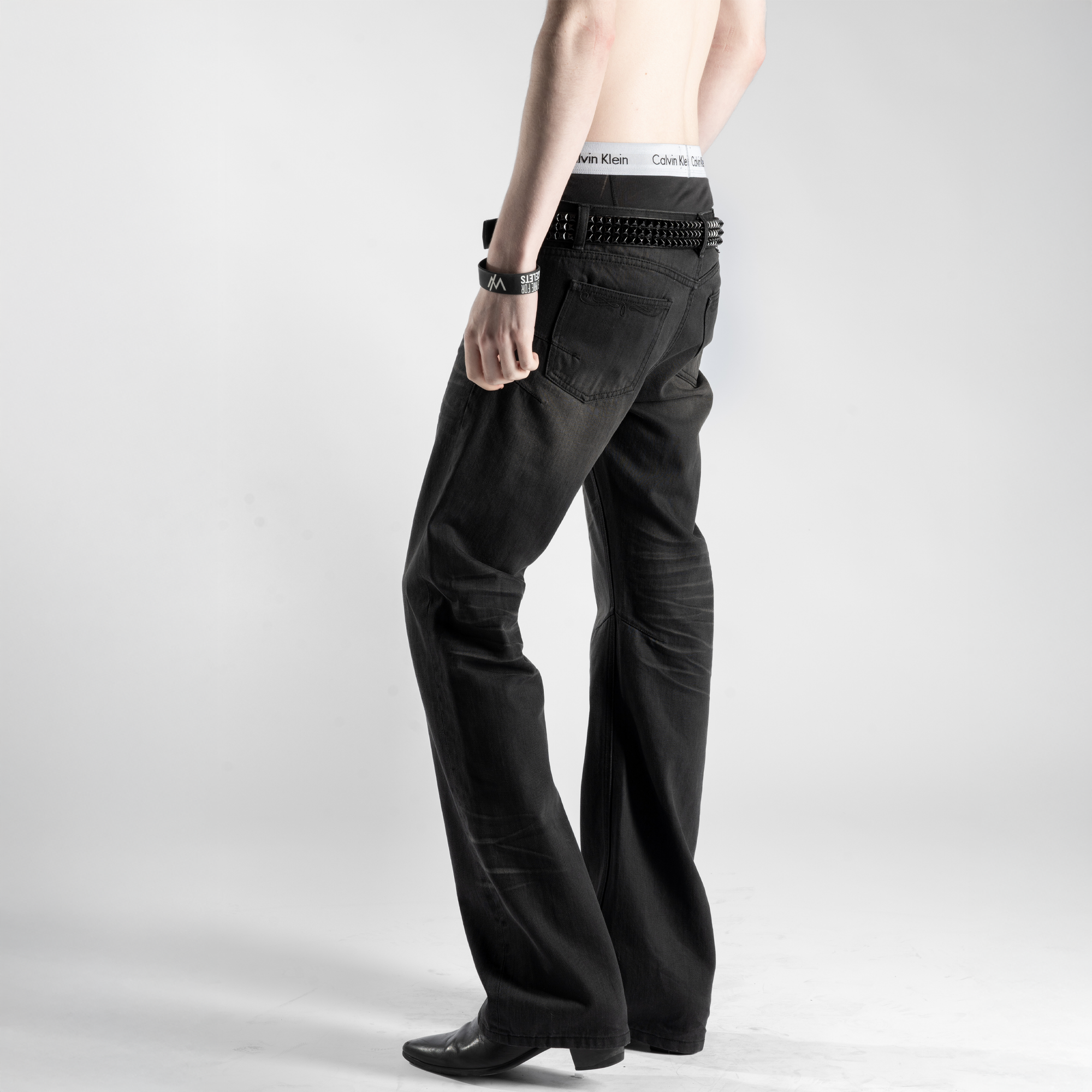 CLAWMARK BOOTCUT JEANS IN WASHED GREY SELVEDGE DENIM | LAMENTIST CLAWMARK BOOTCUT JEANS IN WASHED GREY SELVEDGE DENIM | LAMENTIST