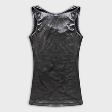 GLITTER TANK TOP IN SILVER
