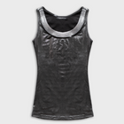 GLITTER TANK TOP IN SILVER