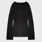 HOLLOW KNIT JUMPER IN SOFT RIBBED COTTON