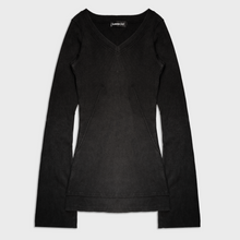 HOLLOW KNIT JUMPER IN SOFT RIBBED COTTON