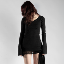 HOLLOW KNIT JUMPER IN SOFT RIBBED COTTON