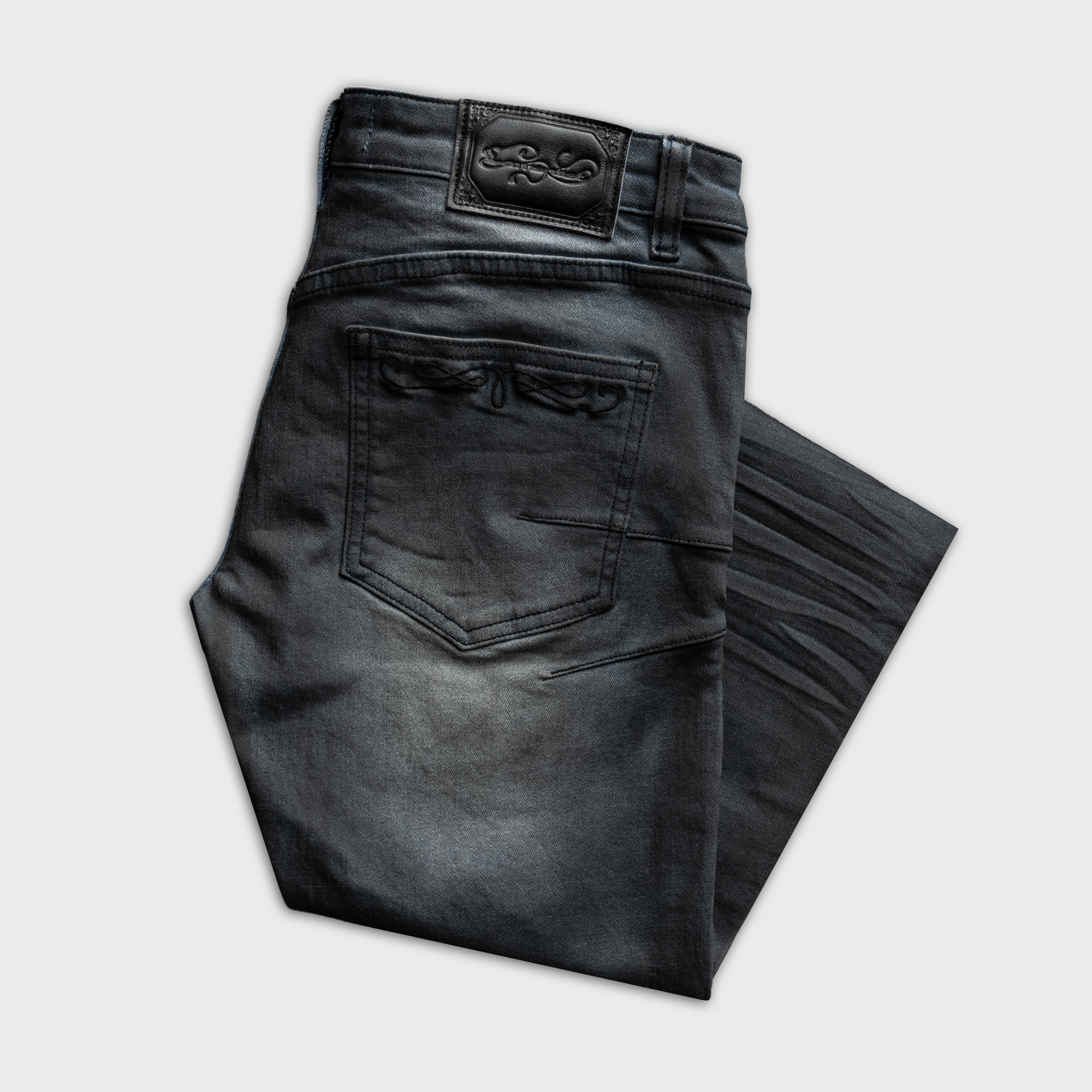 JESS LACE UP SKINNY JEANS IN BLACK DYED BLUE DENIM