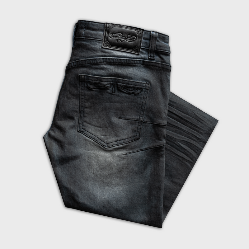 JESS LACE UP SKINNY JEANS IN BLACK DYED BLUE DENIM