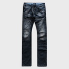 JESS LACE UP SKINNY JEANS IN BLACK DYED BLUE DENIM