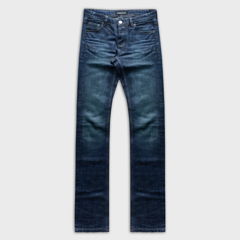 HARRY SKINNY JEANS IN WAXED OCÉAN BLEU DENIM