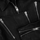 PANELLED JACKET IN LAMBSKIN LEATHER