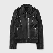 PANELLED JACKET IN LAMBSKIN LEATHER