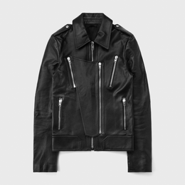 PANELLED JACKET IN LAMBSKIN LEATHER