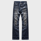 BOOTCUT JEANS IN RUST WASHED WAXED DENIM