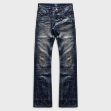 BOOTCUT JEANS IN RUST WASHED WAXED DENIM