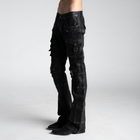 SAMPLE SALE ITEM #10 - BACKSTAGE FLARED CARGOS V3 IN WAXED DENIM