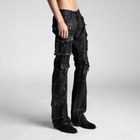 SAMPLE SALE ITEM #10 - BACKSTAGE FLARED CARGOS V3 IN WAXED DENIM