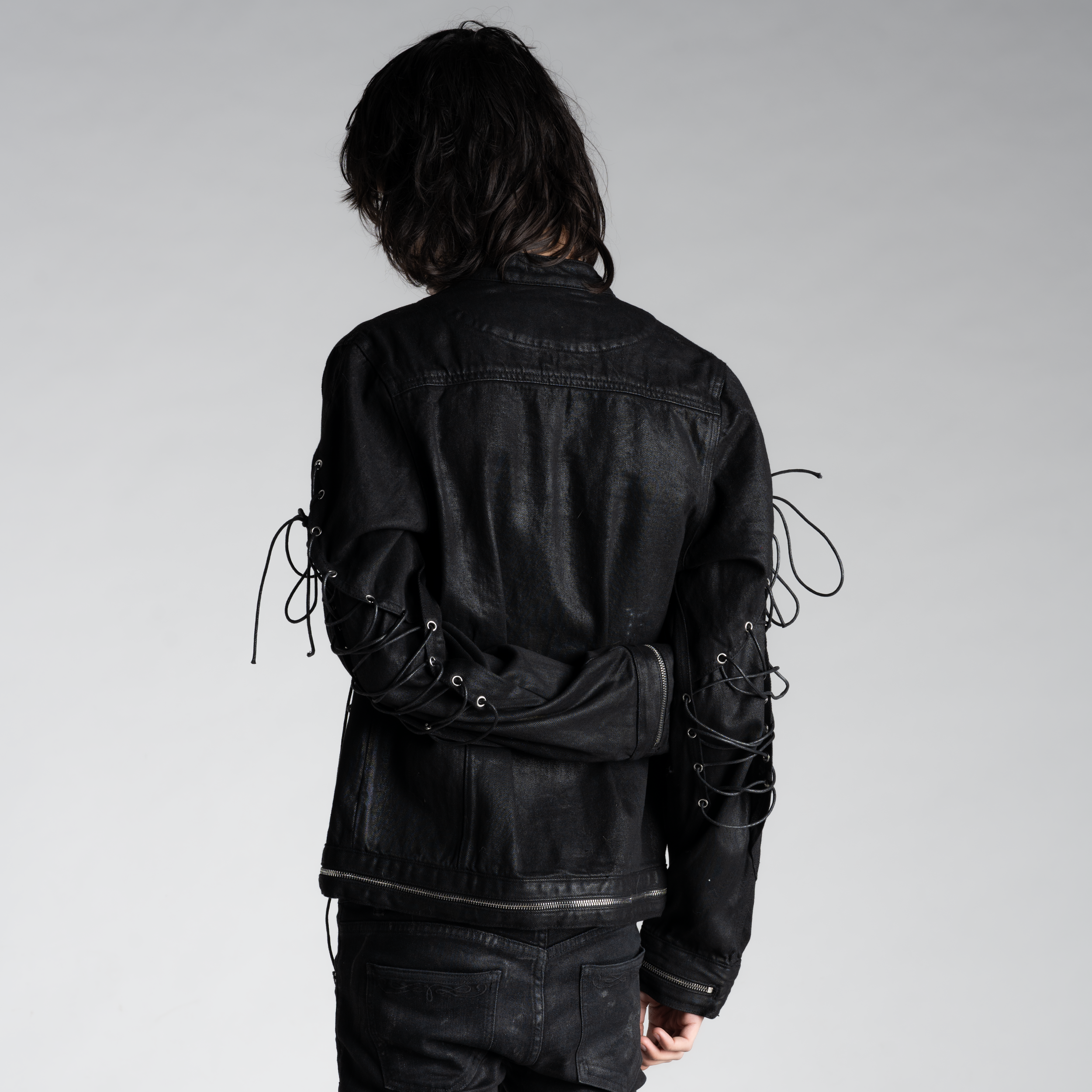 SAMPLE SALE ITEM #16 - AVA LACE UP JACKET (MEDIUM)