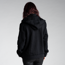 SAMPLE SALE ITEM #17 - COLLARED ZIP UP HOODIE