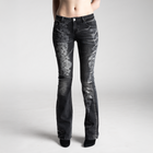 SAMPLE SALE ITEM #4 - WOMENS LACE PRINT FLARED JEANS