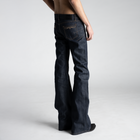 SAMPLE SALE ITEM #6 - BACKSTAGE FLARED JEANS IN RAW SELVEDGE DENIM