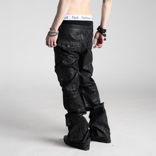 SAMPLE SALE ITEM #12 - WAXED COTTON FLARED CARGOS