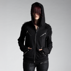 SAMPLE SALE ITEM #14 - STUDDED BLACK ZIP UP HOODIE