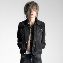 SAMPLE SALE ITEM #18 - SIGNATURE TRUCKER JACKET IN WASHED GREY