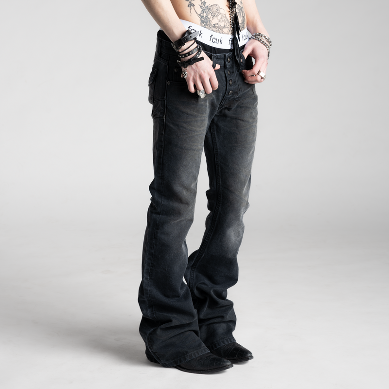 SAMPLE SALE ITEM #7 - BACKSTAGE FLARED COTTON TWILL JEANS