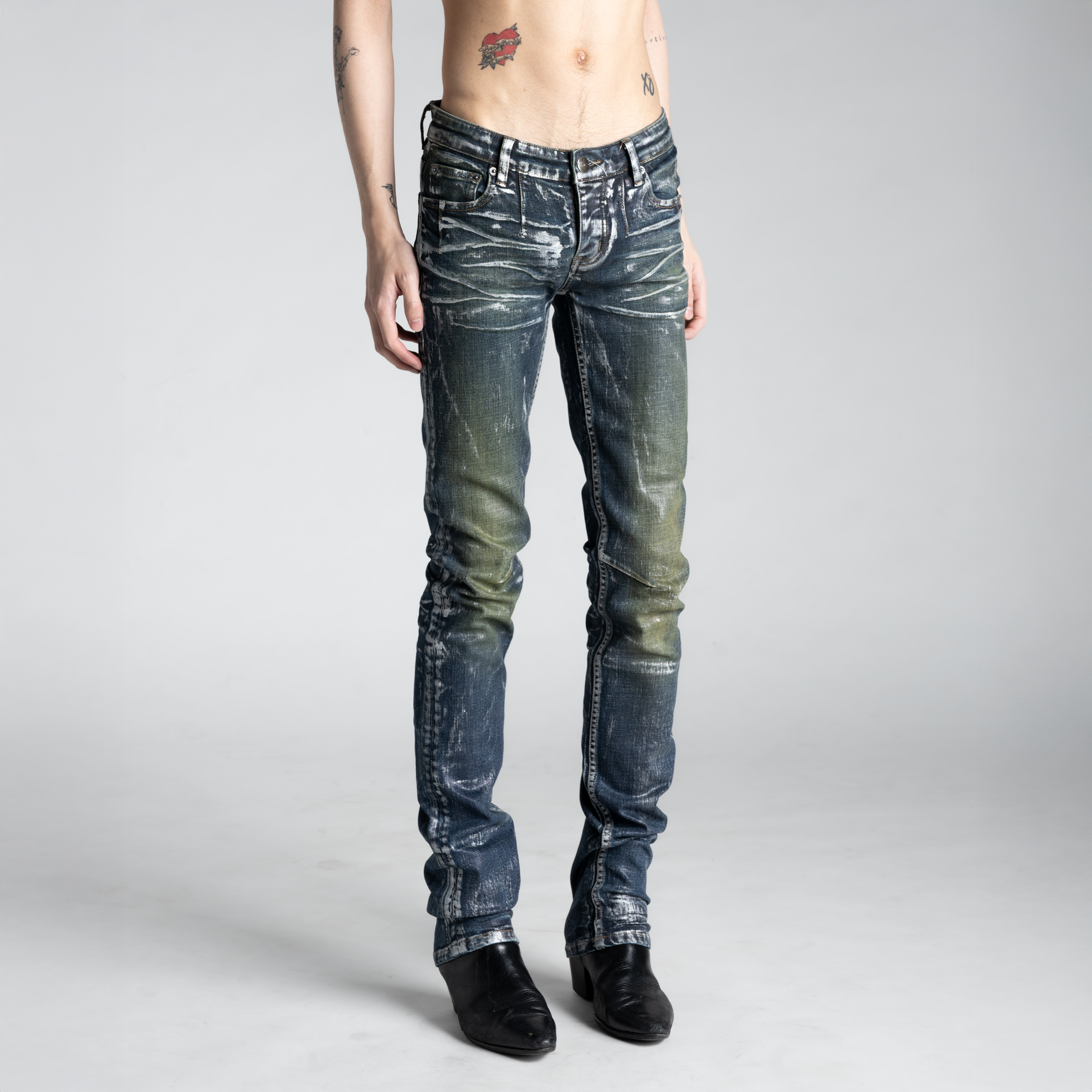 SAMPLE SALE ITEM #9 - SKINNY STRETCH WAX WASHED JEANS