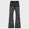 SKINNY FLARED JEANS IN LACQUER NOIR DENIM