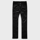 SIGNATURE SKINNY JEANS IN WAXED NOIR DENIM