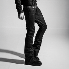 BACKSTAGE V3 FLARED JEANS IN WAXED SELVEDGE CHARCOAL DENIM