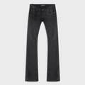 SKINNY BOOTCUT JEANS IN SOFT WAXED NOIR DENIM