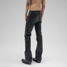 BOOTCUT JEANS IN NOIR WAXED SELVEDGE JAPANESE DENIM